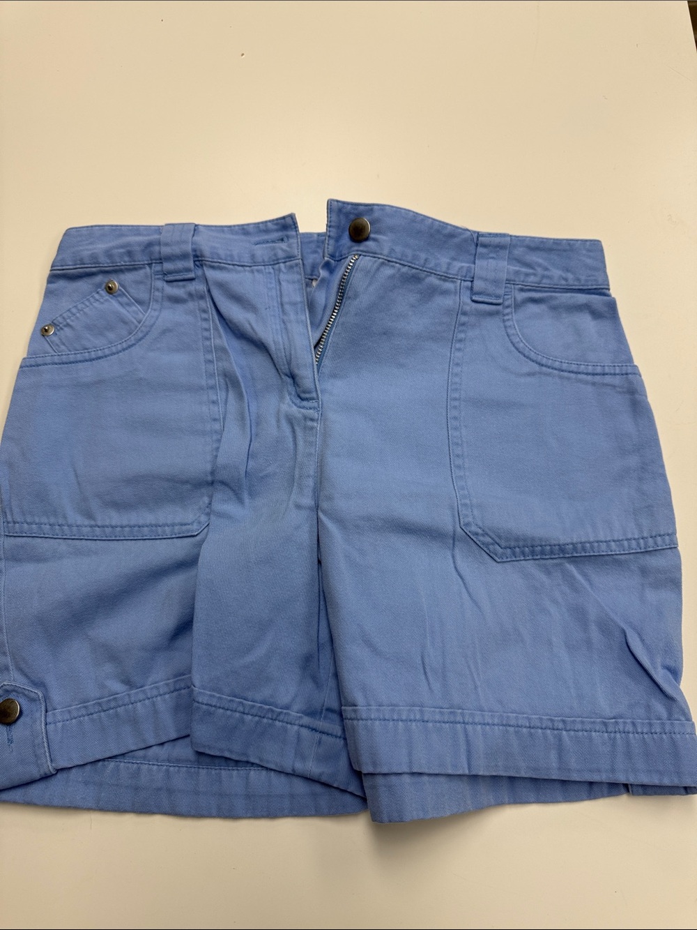 Talbots Light Blue Utility Bermuda Shorts